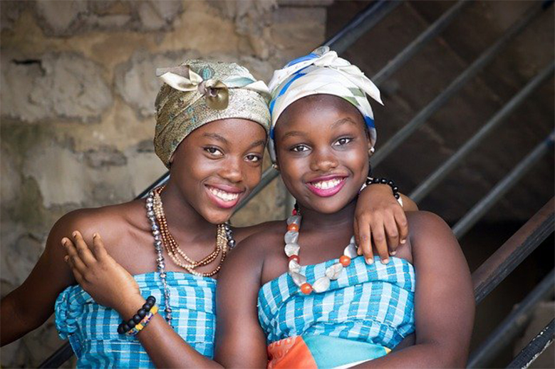 Girls smiling Tanzania img