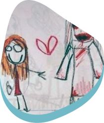 un disegno di una bimba della scuola elementare