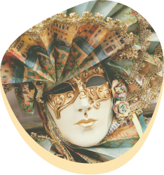 maschera del carnevale per una donna