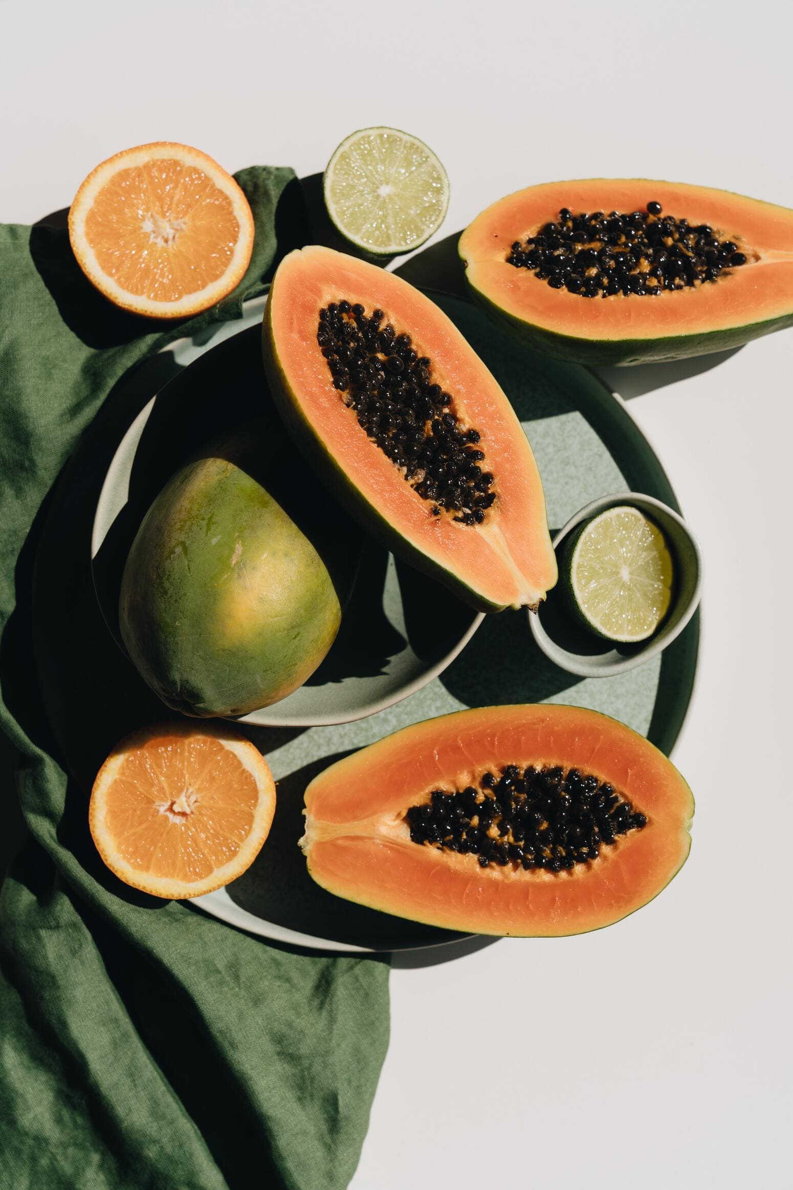 Papaya e mandarini