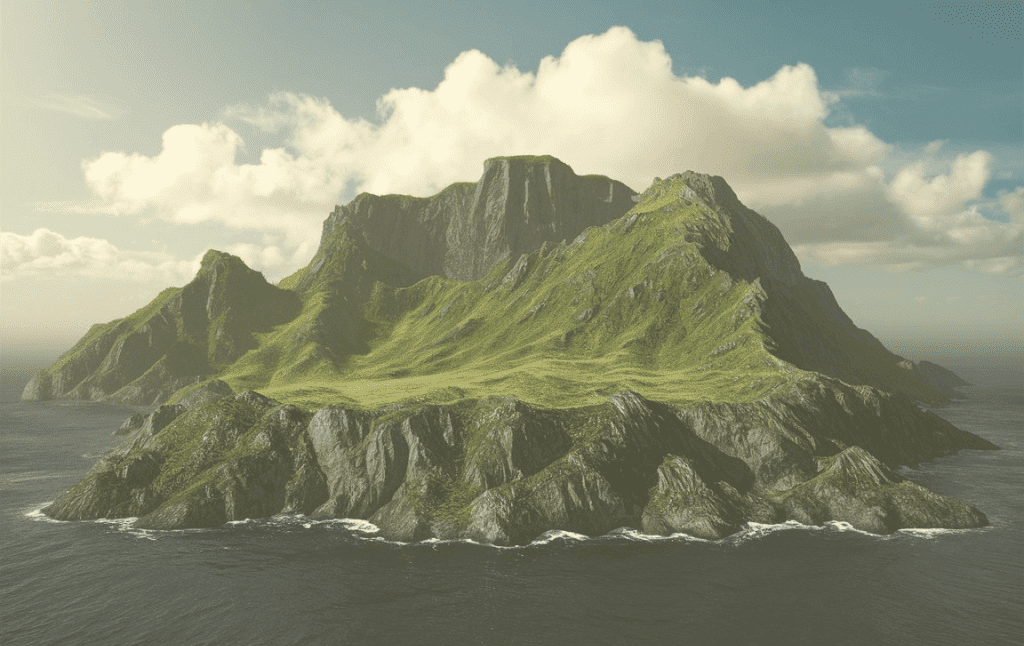 Fotografia del'isola misteriosa