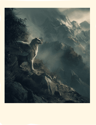 polaroid di un grifone