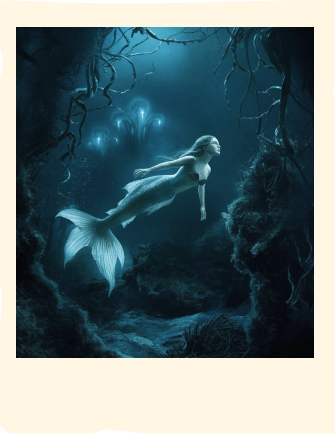 polaroid di una sirena marina