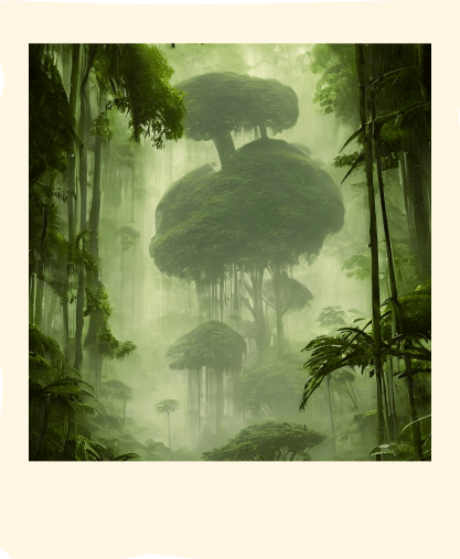 immagine di una foresta di alberi del drago